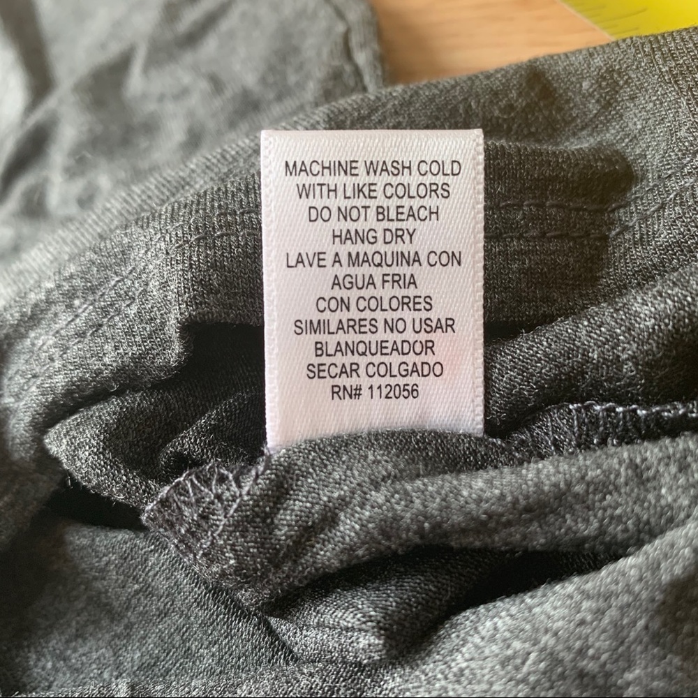 NEW Cozy Gray Long Sleeve Dress L - Picture 5 of 7